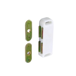 Securit Twin Magnetic Catch - White - STX-567293 