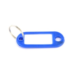 Securit Key Rings with Tabs (4) - Assorted Colours - STX-567314 