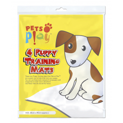 Pets at Play Puppy Training Mat - 50cm x 40cm 4 Pack - STX-573800 