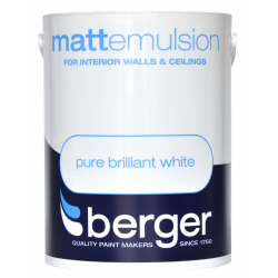 Berger Vinyl Matt 5L - Pure Brilliant White - STX-574793 