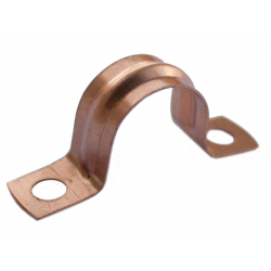 Oracstar Saddle Pipe Clips - Copper - 15mm (Pack 8) - STX-579783 