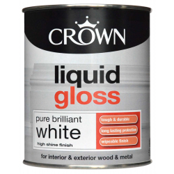 Crown Liquid Gloss 750ml - Pure Brilliant White - STX-587825 