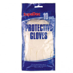SupaDec Latex Disposable Gloves - 10 Pack - STX-588591 