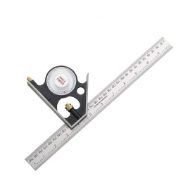 Fisher Combination Square - English & Metric Markings - 12"/300mm Angle Finder - STX-591672 