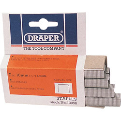 Draper Heavy Duty Staples (Box of 1000) - 10mm - STX-593342 
