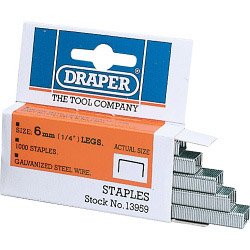 Draper Staples (Box of 1000) - 8mm - STX-593365 