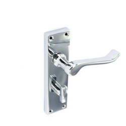 Securit Scroll Chrome Bathroom Handles - 155mm - STX-598492 