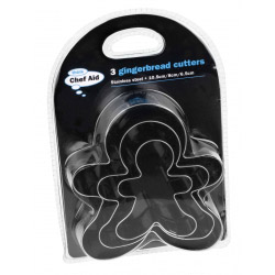 Chef Aid 3 Gingerbread Cutters - STX-633324 