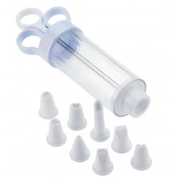 Chef Aid Icing Syringe With 8 Nozzles - STX-633382 