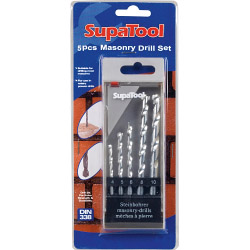 SupaTool Masonry Drill Bits - 5 Piece - STX-638054 