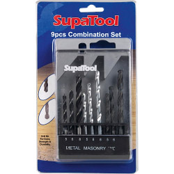SupaTool Combination Drill Bit Set - 9 Pcs - STX-638083 
