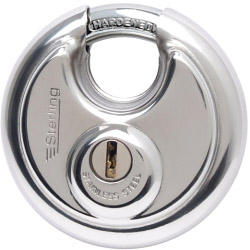 Sterling Heavy Security Closed Shackle Disc Padlock - 70mm - STX-639436 