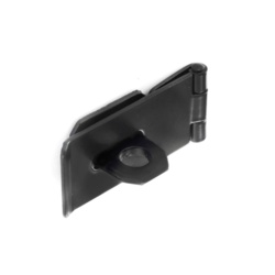 Securit Safety Hasp & Staple Black - 75mm - STX-657190 