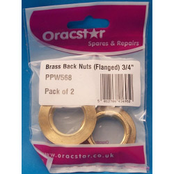 Oracstar Brass Back Nuts - Flanged 3/4" - STX-657913 