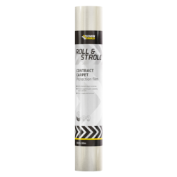 Everbuild Roll & Stroll Contract Carpet Protector Clear - 60cm x 50m - STX-663243 