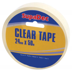SupaDec Clear Tape - 24mm x 50m - STX-664517 