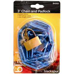 Blackspur Chain & Padlock - 3" - STX-689049 