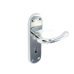 Securit Rosa Chrome Lock Handles (Pair) - 170mm - STX-689321 