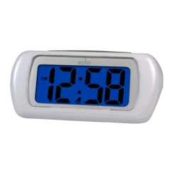Acctim Auric LCD Clock - White - STX-697943 