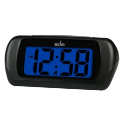 Acctim Auric LCD Clock - Black - STX-697950 