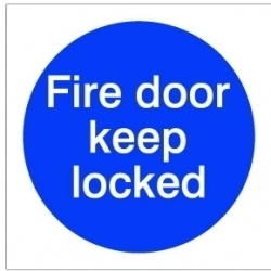 House Nameplate Co Fire Door Keep Lock - 10x10cm - STX-742110 