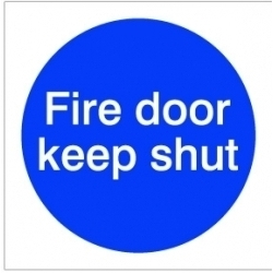 House Nameplate Co Fire Door Keep Shut - 10x10cm - Sticker - STX-742133 
