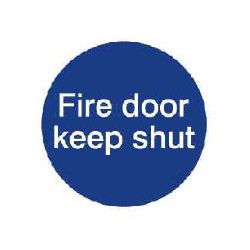 House Nameplate Co Fire Door Keep Shut - 10x10cm - STX-742287 
