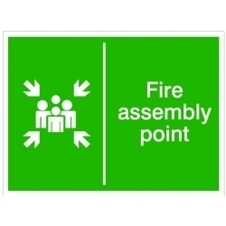 House Nameplate Co Fire Assembly Point - 15x20cm - STX-742366 