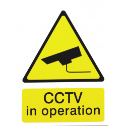 House Nameplate Co CCTV In Operation - 15x20cm - STX-742451 