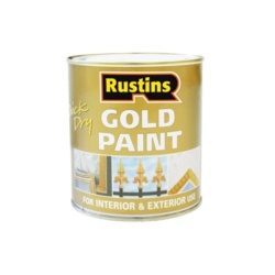 Rustins Quick Dry Paint Gold - 500ml - STX-745867 