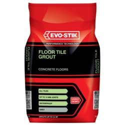 Evo-Stik Tile A Floor Fast Set Grout for All Tiles - 5kg - Grey - STX-756158 