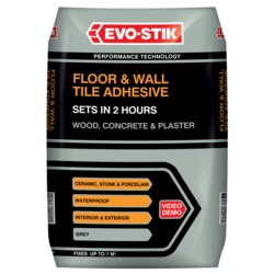 Evo-Stik Floor & Wall Tile Adhesive Fast Set For Wood, Concrete & Plaster - 20kg - STX-770403 