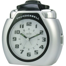 Acctim Thunderbell Alarm Clock - Silver - STX-792925 