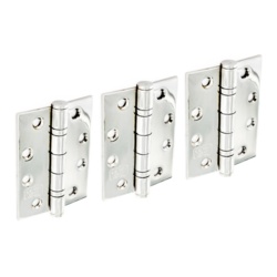 Securit Stainless Steel B.B. Hinges Polished (1 1/2 Pair) - 100mm - STX-829970 