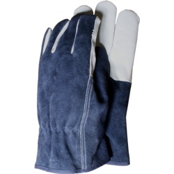 Town & Country Premium Leather and Suede gloves large - Large - STX-844615 