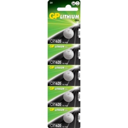 GP Lithium Button Cell Battery - CR1620 Pack 5 - STX-872270 