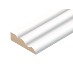 Cheshire Mouldings Primed MDF Ogee Architrave Set - 18 x 58 x 2.1m - STX-878750 