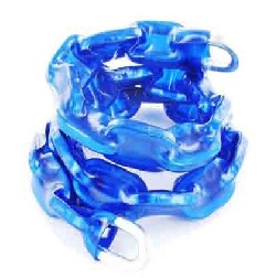 Square link blue thermowrap sleeve chain 6 x 1000mm - B1282