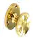 Victorian mortice knob pack. Contents 1 set mortice knobs 1x75mm mortice latch. 1 pair 75mm Brass plated hinges - DP0029