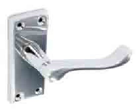 Chrome scroll internal pack. Contents 1 set of latch handles 1x63mm mortice latch. 1 pair 75mm Chrome plated Hinges -  DP2701