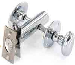 Thumbturn security bolt & release chrome 65mm - S1058