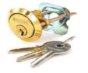 Polished Brass spare cylinder 3 keys Universal - S1750
