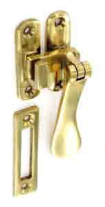 Victorian casement fastener hook/mortice 100mm - S2297