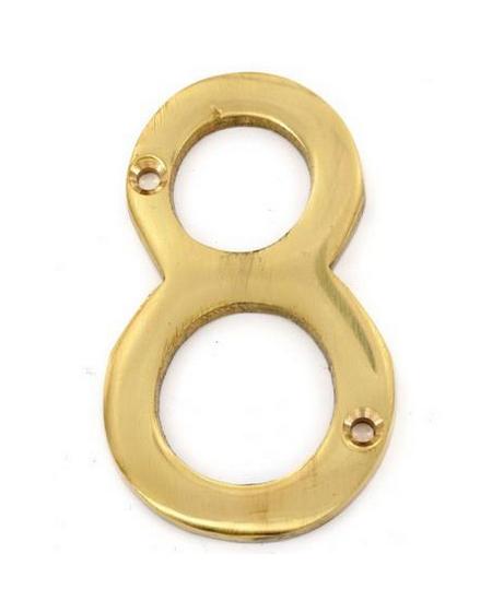 Brass numeral No.8 50mm - S2488