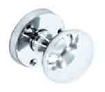Chrome mortice knobs round 60mm - S2927