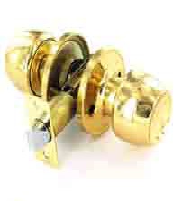 Brass passage knob set 60/70mm - S2952