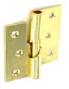 Rising butt hinges LH Brass plated 75mm - S4331