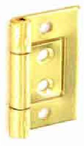 Flush hinges Brass plated 40mm - S4401