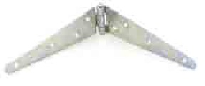 Strap hinges Zinc plated 1.6mm 100mm 4" - S4511