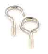 Curtain wire hooks & eyes Nickel plated - S6420